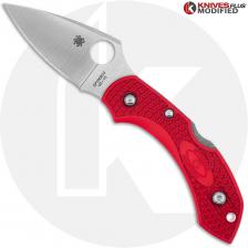 MODIFIED Spyderco Dragonfly 2 - The Red Dragon - Satin Blade - Rit Dyed