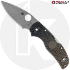 MODIFIED Spyderco Native 5 LW Knife - 15V Blade - Black Fade Rit Dyed Handle