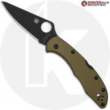 MODIFIED Spyderco Delica TiCN PD#1  Knife + AWT Delica Agent FDE Scales