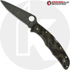 MODIFIED Spyderco Endura 4 - ACID WASH - Zome Green Handle