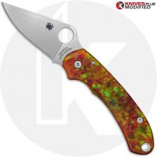 MODIFIED Spyderco Para 3 Knife + AWT Agent SKINNY Custom Anodized Scales