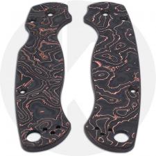 KP Custom Carbon Fiber and Copper Scales for Spyderco Para Military 2 Knife