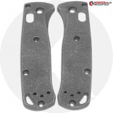 KP Custom Titanium Scales for Benchmade Mini Bugout Knife - Blasted + Stonewashed
