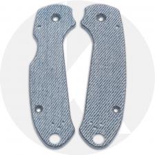 KP SKINNY Denim Micarta Scales for Spyderco Para 3 Knife