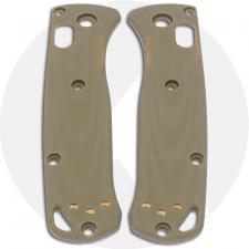 KP Custom G10 Scales for Benchmade Mini Bugout Knife - Desert Tan - Contoured