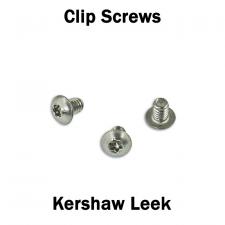 Replacement Clip Screws - Kershaw Leek - Button Head - T6 - Satin