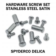Replacement Hardware Kit for Spyderco Delica - Stainless Steel - Satin