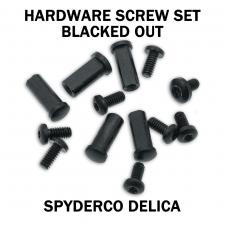 Replacement Hardware Kit for Spyderco Delica - Stainless Steel - Black