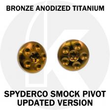 Replacement Spyderco Smock Large Head Pivot Screws (Updated Version) � Bronze Titanium