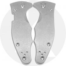 KP Custom Titanium Scales for Spyderco Yojimbo 2 Knife - Stonewash Finish