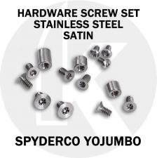 Replacement Screw Set for Spyderco YoJUMBO - Stainless Steel - Satin