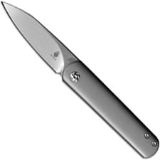 Kizer Feist Ki3499 Justin Lundquist EDC Frame Lock Front Flipper Folder Drop Point with Titanium Handle