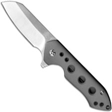 Kizer Guru Ki3504K1 Matt Degnan EDC Frame Lock Flipper Folder Sheepfoot with Milled Titanium Handle