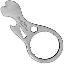 Kizer Deadfish T102A1 Picaroon Designs Matte Titanium 7 Function Compact Multi Tool