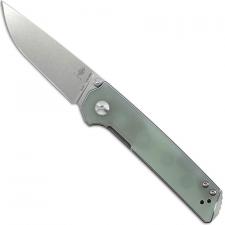 Kizer Vanguard Domin Mini V3516N4 - Azo - Stonewash N690 Drop Point - Translucent G10 - Liner Lock Folder