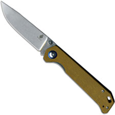 Kizer Begleiter Vanguard V4458A4 EDC Liner Lock Folder Stonewash Drop Point with Brown G10