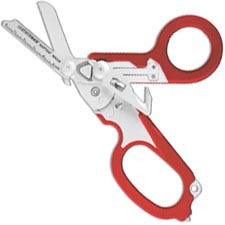 Leatherman Raptor Rescue Tool 832774 - 6 Function Medical Shears - Multi Tool - Red GFN Grips