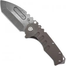 Medford Praetorian T Knife - Tumbled Tanto - Bronze Anodized Titanium - Frame Lock Folder - USA Made