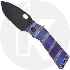 Medford TFF-1 - PVD S35VN Drop Point - Flamed Violet / PVD Ti - Frame Lock Folder - USA Made