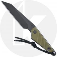 Medford UDT-1 - PVD S35VN Reverse Tanto Fixed Blade - OD Green G10 - Kydex Sheath - USA Made