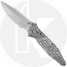 Microtech Socom 160RL-10FRSMS2 Knife - Signature Series - Stonewash Spear Point - Stonewash Frag Pattern Titanium - USA Made