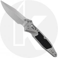 Microtech Socom 160RL-10SMS2 Knife - Signature Series - Stonewash Spear Point - Stonewash Titanium with Textured Inlay - USA Mad
