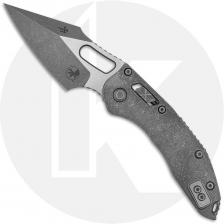 Microtech Stitch RAM-LOK Knife - Signature Series - Apocalyptic Bohler M390MK Spear Point - Apocalyptic Slab Titanium