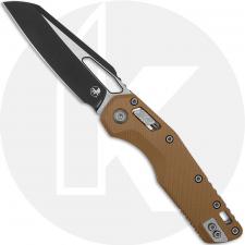 Microtech MSI RAM-LOK Knife - 2-Tone Sheepsfoot Bohler M390MK - Fluted Tan G10