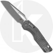 Microtech MSI RAM-LOK Knife - Signature Series - Apocalyptic Sheepsfoot Bohler M390MK - Apocalyptic Frag Pattern Titanium