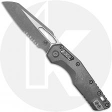 Microtech MSI RAM-LOK Knife - Signature Series - Apocalyptic Part Serrated Sheepsfoot Bohler M390MK - Apocalyptic Slab Titanium