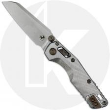 Microtech MSI Mini RAM-LOK Knife - Signature Series - Stonewash Sheepsfoot Bohler M390MK - Stonewash Fluted Titanium