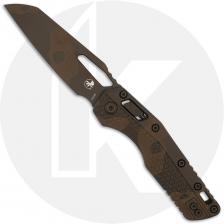 Microtech MSI RAM-LOK Knife - Cerakoted Sheepsfoot Bohler M390MK - Fluted Chocolate Camo Polymer