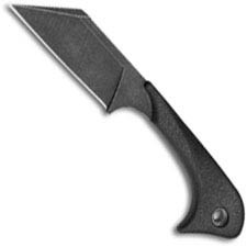 Outdoor Edge Le Hawk LHK-40C - Wharncliffe Fixed Blade - Blackstone Finish - Black TPR Coated Duck Head Handle