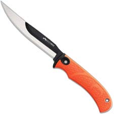 Outdoor Edge RazorMax - RMB-20 - Fixed Blade Hunting Knife Set - Replaceable Blades - Orange Handle - Camo Sheath