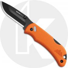 Outdoor Edge RazorMini RMB22-2C Knife - Replaceable Drop Point Blades - Orange Handle