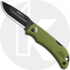 Outdoor Edge RazorMini RMG22-2C Knife - Replaceable Drop Point Blades - OD Green Handle