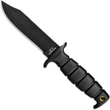 Ontario 8680 SP-2 Survival Knife Sawback Clip Point Fixed Blade Kraton Handle USA Made