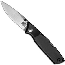 Ontario 8798 OKC Wraith Knife EDC Drop Point Lock Back Folder with Black Plastic Handle