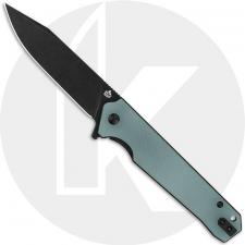 QSP Mamba V2 QS111-J2 - Black Stonewash D2 Clip Point - Jade G10 - Liner Lock Flipper Folder