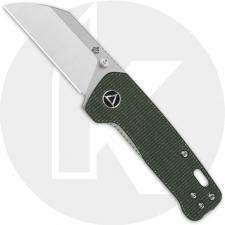 QSP Penguin Mini QS130XS-C - Satin 14C28N - Green Micarta - Liner Lock Knife