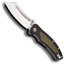 QSP Platypus Knife QS123-A - Satin 14C28N Reverse Tanto - Black and OD Green G10 - Liner Lock Folder