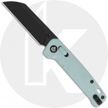 QSP Penguin Glyde Lock QS130GL-D2 Knife - Black 14C28N Sheepsfoot - Ice Cream Blue FRN