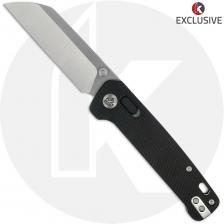 QSP Penguin Glyde Lock QS130GL-KPA Knife - Knives Plus Exclusive - 2 Tone S35VN Sheepsfoot - Black Aluminum