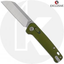 QSP Penguin Glyde Lock QS130GL-KPC Knife - Knives Plus Exclusive - 2 Tone S35VN Sheepsfoot - OD Green Aluminum