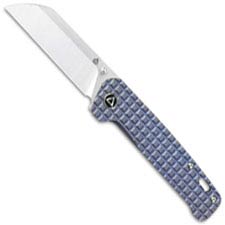QSP Penguin Knife QS130-RFRG1 - Satin 154CM Sheepfoot - Blue Stonewash Frag Ti - Frame Lock