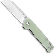 QSP Penguin Knife QS130-V - Satin D2 Sheepfoot - Jade G10 - Liner Lock
