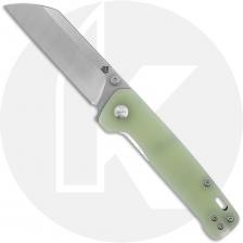 QSP Penguin V2 QS130V2-G1 Knife - 2-Tone D2 Sheepsfoot - Jade G10