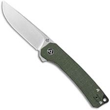 QSP Osprey Knife QS139-C - Satin 14C28N Drop Point - Green Micarta - Liner Lock Flipper Folder
