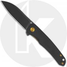 QSP Otter QS140-C2 Knife - Black 14C28N Sheepsfoot - Black G10 - Flipper Folder