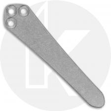 Ripps Garage Tech Spyderco Universal Titanium Pocket Clip - Stonewashed